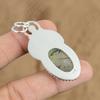 Womens Day Sale Oval Natural Moss Prehnite Sterling Silver Wife Pendant Jewelry