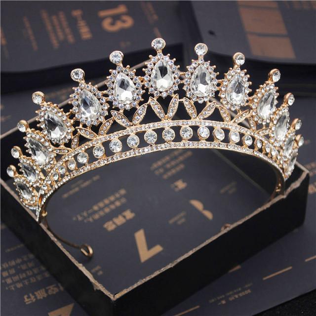 Роскошная свадебная корона, тиары и короны для невесты, королевские украшения для волос, хрустальная диадема, головной убор для выпускного бала, аксессуары для головы, конкурс красоты