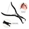 1 PC 5.5 Inch Silver Stainless Steel Clamp Hair Extension Plier with Two Hook Keratin Hair Extensions Removal Tools