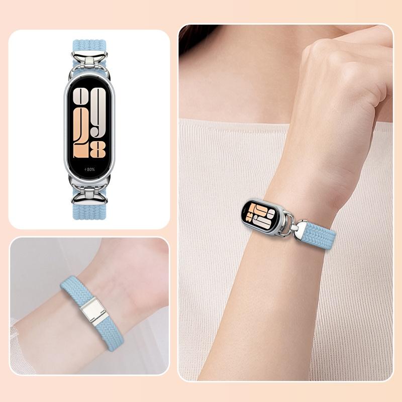 Nylon Strap for Xiaomi Mi Band 10/9/8 High Quality Breathable Sports Wristband Accessories for Mi Band 10 NFC Replace Watchband