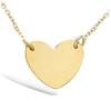 [G9410] - Gold Plated 'Love' Necklace - 13x10 Mm