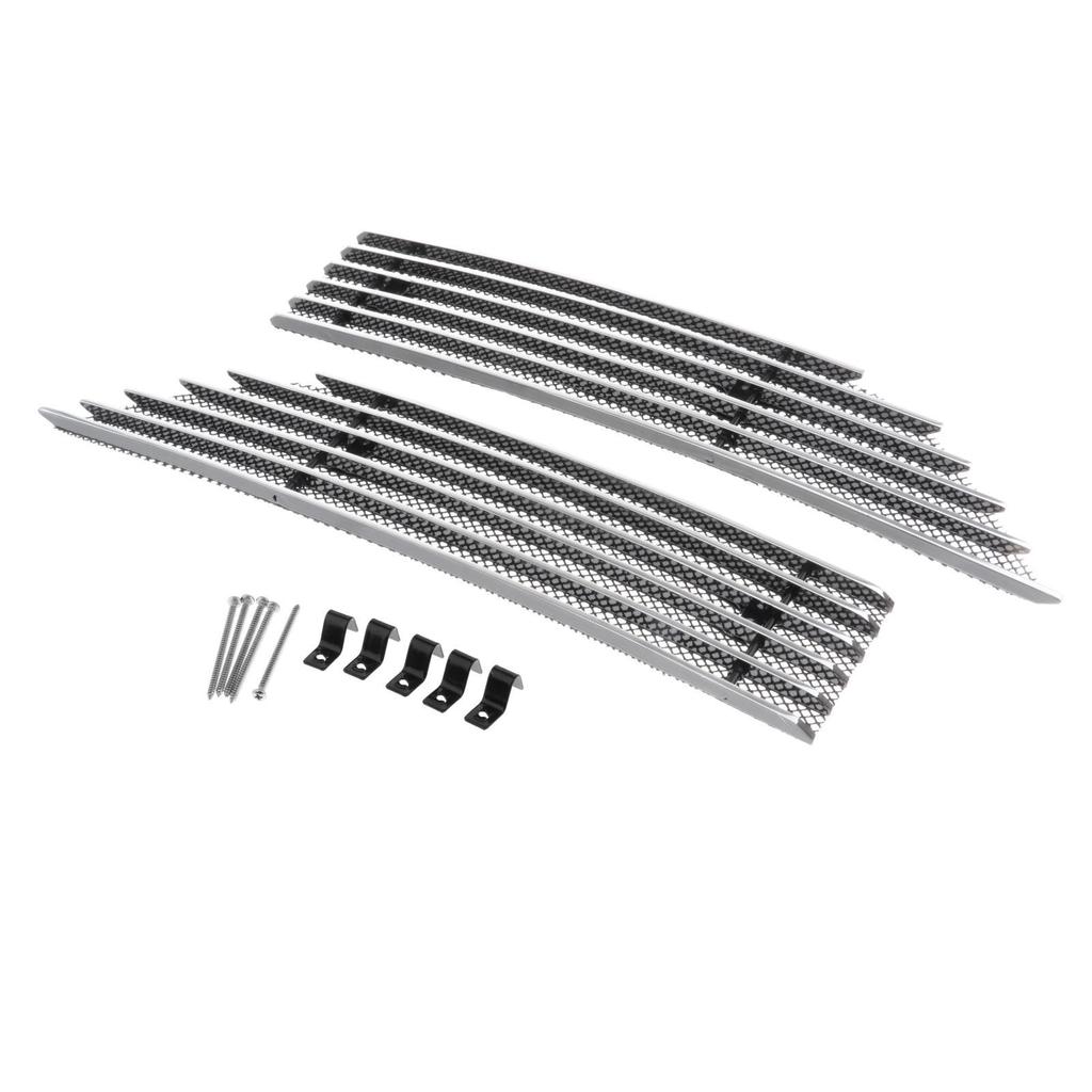 2x Передняя нижняя решетка для накладок Аксессуары для автомобиля Byd Atto 3 Yuan Plus Нижняя сетка для решетки радиатора Накладка из алюминиевого сплава