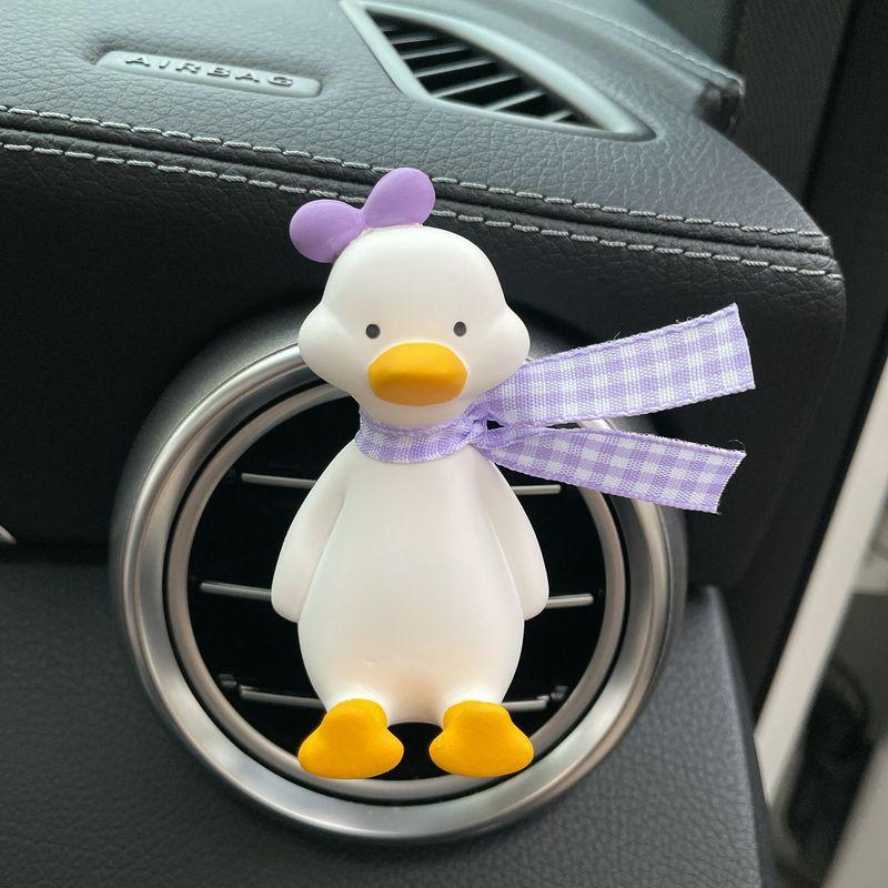 Car Perfume Diffuser, Long-Lasting Fragrance, Cute Duck-Shaped Aroma Stone, Car Interior Decoration Ornament, Automotive Decoration Supplies