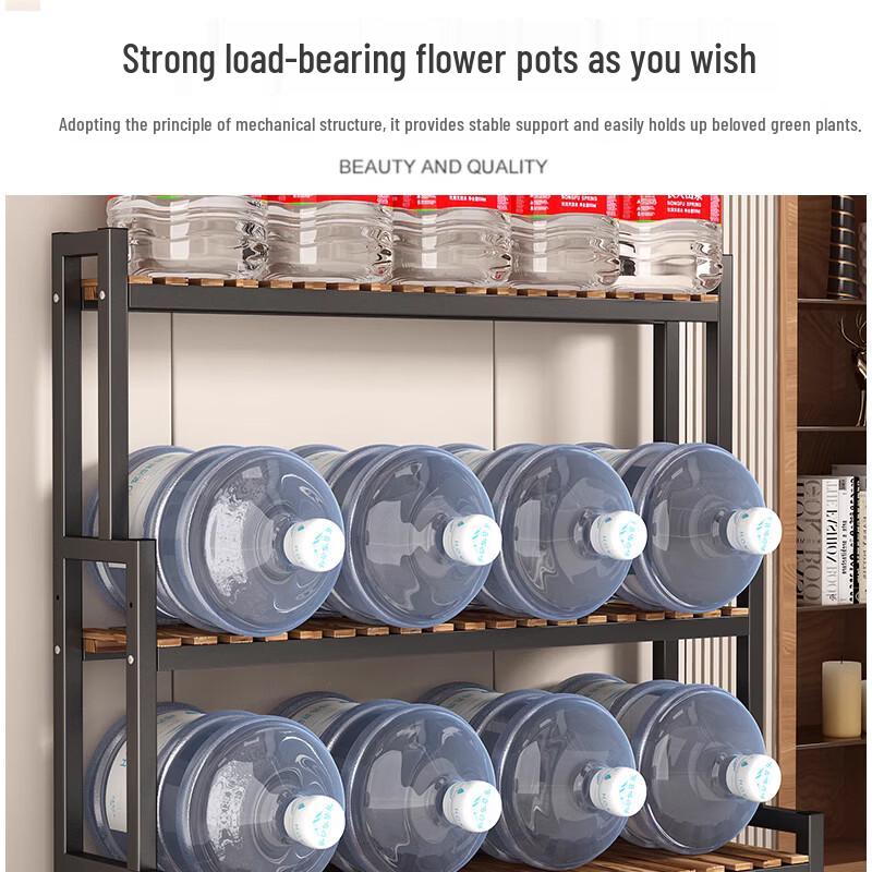 Multi-Tier Iron Art Balcony Plant Stand