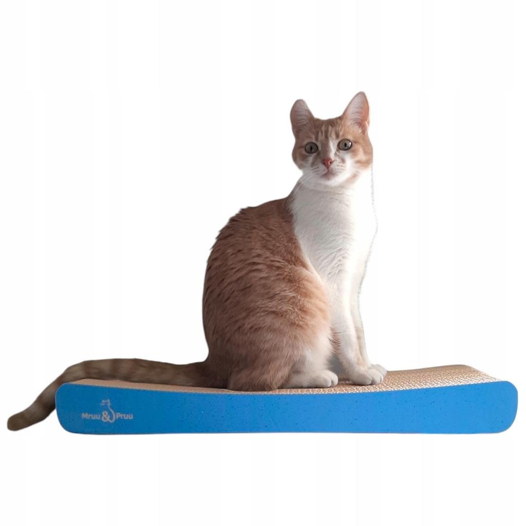 Sigma cat scratching post | blue | 58x6.6x24 cm | MruuPruu