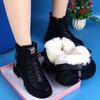 Popular Thick-soled Plush Snow Boots Women's 2025 Autumn and Winter Thickened Cotton Shoes British Style Martin Boots Women's Short Boots