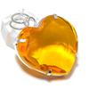 Подвеска из стерлингового серебра 925 пробы с натуральным цитрином, ручная работа, 1,81 дюйма, H7J95