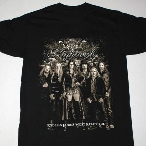 Nightwish Endless Forms Most Beautiful Черная S-5XL Футболка Рождественский Подарок Унисекс Футболка