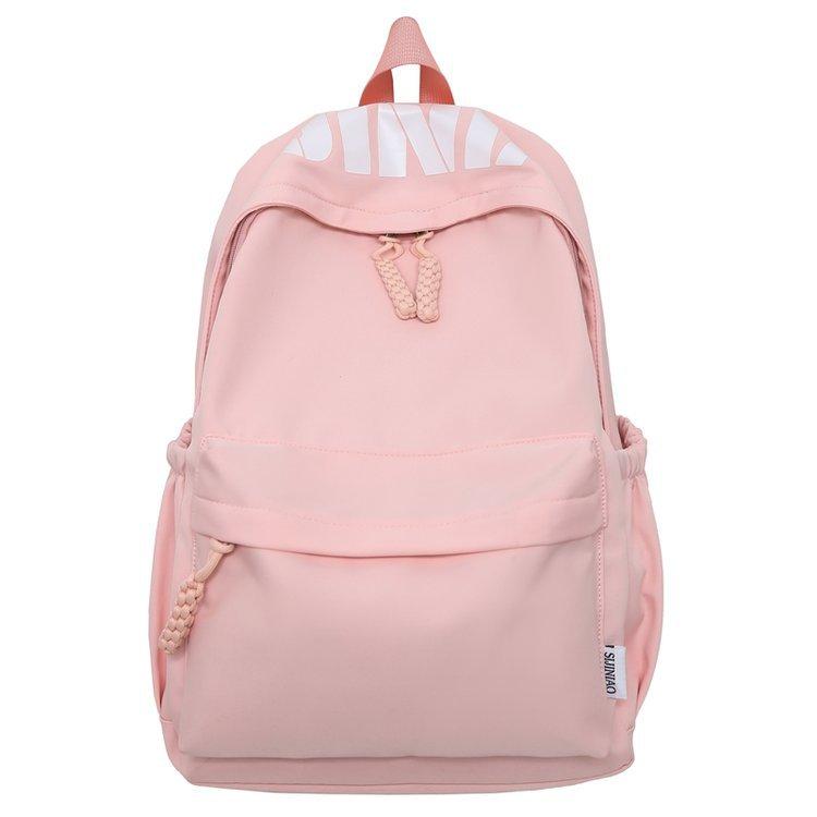 Schoolbag Japanese ins Letter Large Capacity Campus Lightweight Simple Commuter Versatile Junior High School Student Backpack