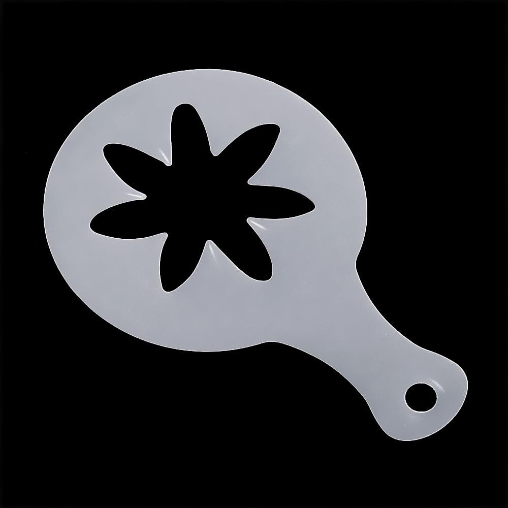 16pcs Kitchen Latte Mold Cappuccino Decorating Coffee Art Stencils Foam Tool