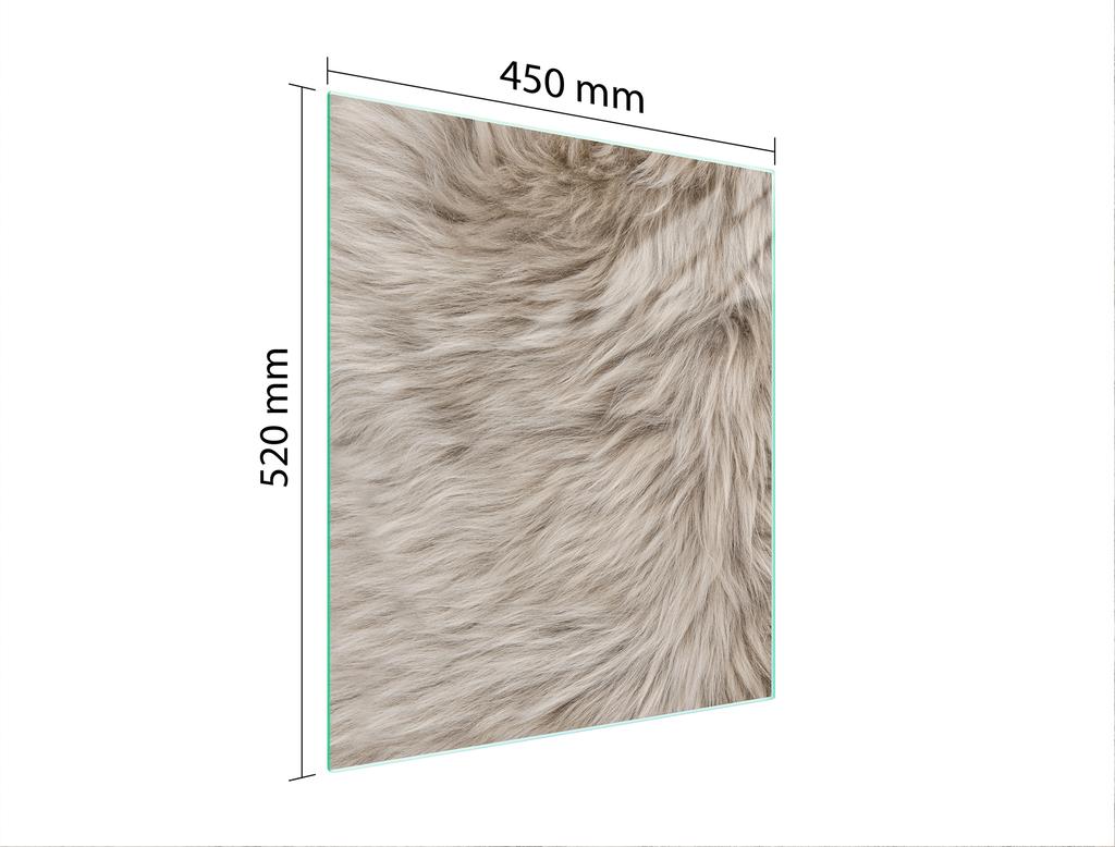 GLASS CUTTING BOARD 45x52 Dog