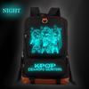 KPop Demon Hunters Demon Hunters Korean Version Double Shoulder Luminous Bag Cross-border Fashion Primary and Secondary School School Bag