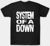 System Of A Down Короткий рукав Мужская Унисекс S-3XL Черная Фан-арт Унисекс Футболка