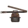 Tool Belt, with Leather Pouch, 12 Pockets, Brown (DWST550115)