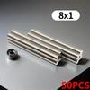 8X1MM магниты круглые для холодильника, для офисной доски, подходящие инструменты, домашнее рабочее место и т. д. 8*1