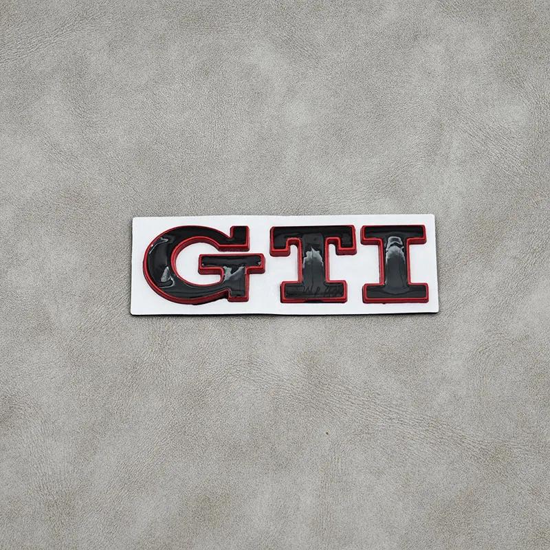 Hot 3D Metal Logo GTI Badge Car Front Grille Emblem Rear Trunk Sticker For Volkswagen VW Golf 4 5 6 7 3 MK2 MK3 MK4 Mk5 Polo Tig