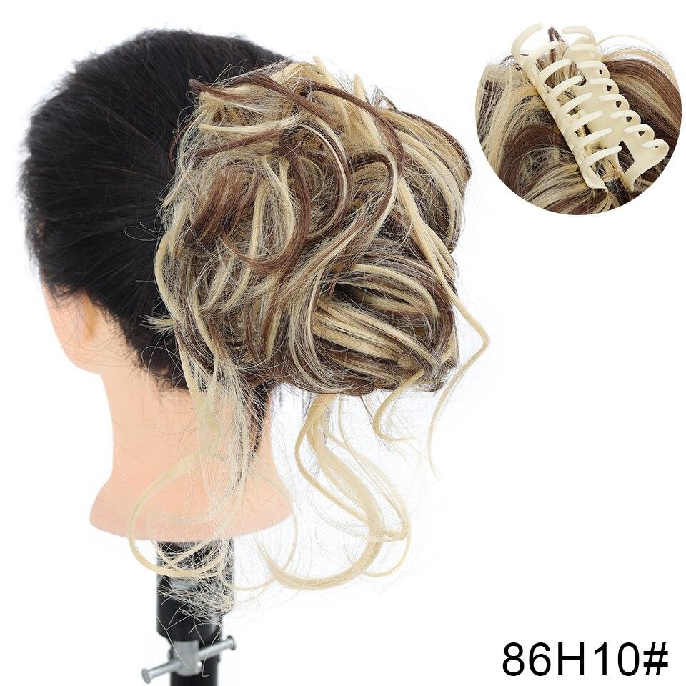 LUPU Синтетический беспорядочный вьющийся зажим для наращивания волос, шиньон, пончик, роликовый шиньон для женщин, термостойкий искусственный пучок для волос