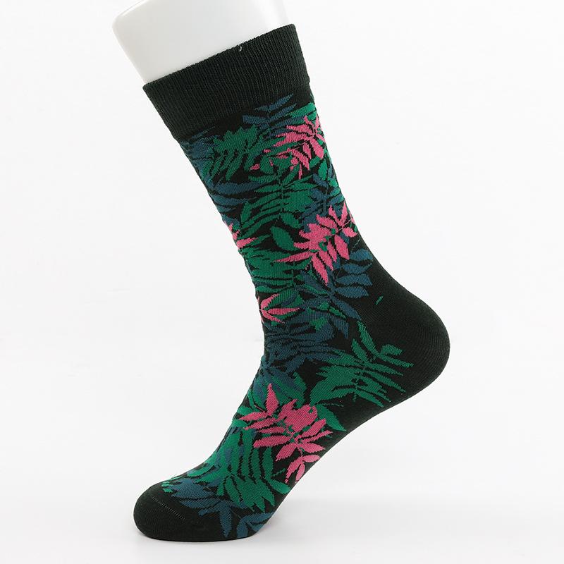 Женские осенне-зимние уличные хлопковые носки-гольфы с индивидуальным дизайном