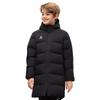 Kelme Kids' Winter Cotton Sports Jacket, Soccer Training Jersey, Warm and Thick, Black, Size 160