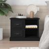 VidaXL Black Bedside Table 60x35.5x45 Cm 816369