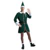 Adult’s Elf Costume Christmas Men Workshop Elf Suit Women Green Outfit