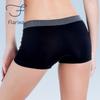 Flarixa Бесшовные трусы-боксеры для женщин, шорты-боксеры со средней талией, однотонные спортивные трусы для девочек, защитные штаны, женские шорты для мальчиков