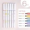 Creative 6-Color Fluorescent Marker Set for Students