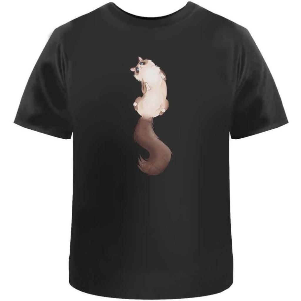 'Пушистый кот породы рэгдолл' Унисекс футболка - 100% хлопок (S-XXL) (TA028915)