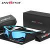 Солнцезащитные очки-авиаторы SPEEDHYUN с синими зеркальными линзами