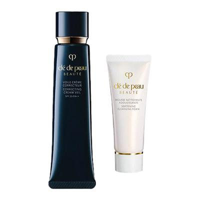 Clé De Peau Beauté () Набор: Корректирующий крем-вуаль и Смягчающая очищающая пенка