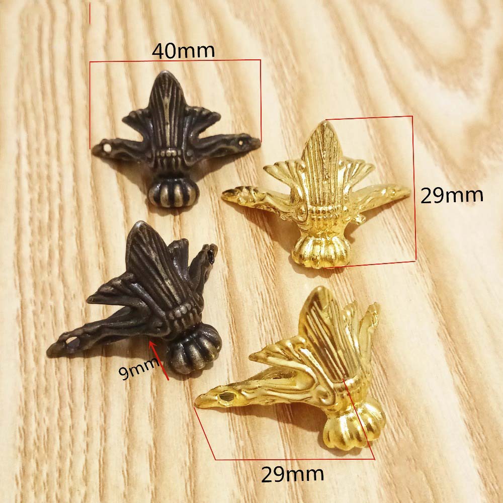 Durable Protector Decorative Hardware Furniture Part Corner Bracket Corner Furniture Leg Feet Leg