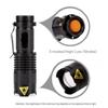 Q5 Led Flashlight, Aluminum Alloy 1200lm Adjustable Zoom Light Lamp, Non-slip Waterproof Long-range