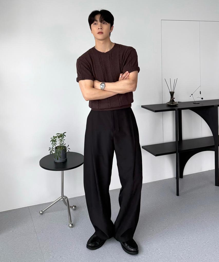 HYOJI 26 Ss Washable Cable Round Crop Knit (6 Colors)