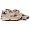 New Balance 991 Made in England Finale Pack — мужские кроссовки бледно-хаки светло-коричневого серебристо-норкового цвета Delicioso M991CGB