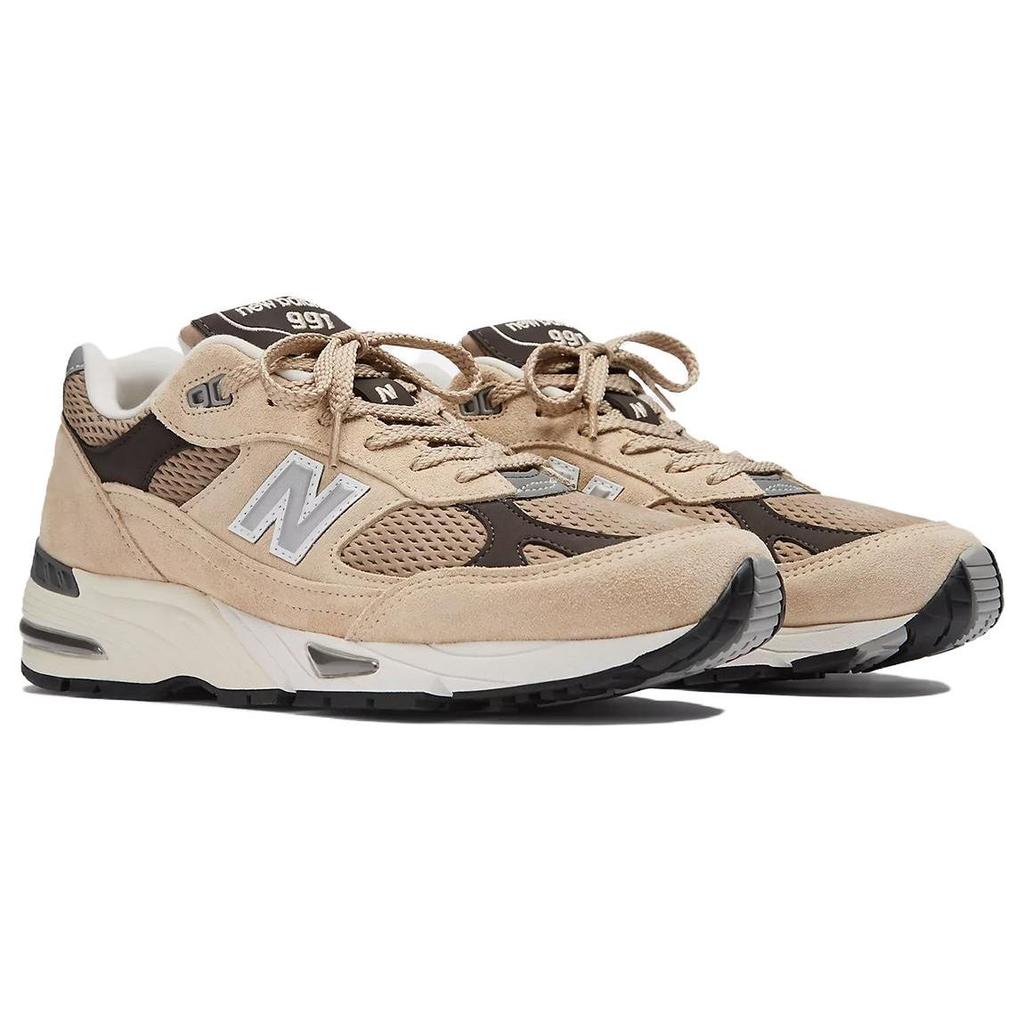 New Balance 991 Made in England Finale Pack — мужские кроссовки бледно-хаки светло-коричневого серебристо-норкового цвета Delicioso M991CGB