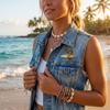 Vintage Surfing Girl Brooch Irregular Lapel Pin Fashion Beach Jewelry  Outdoor