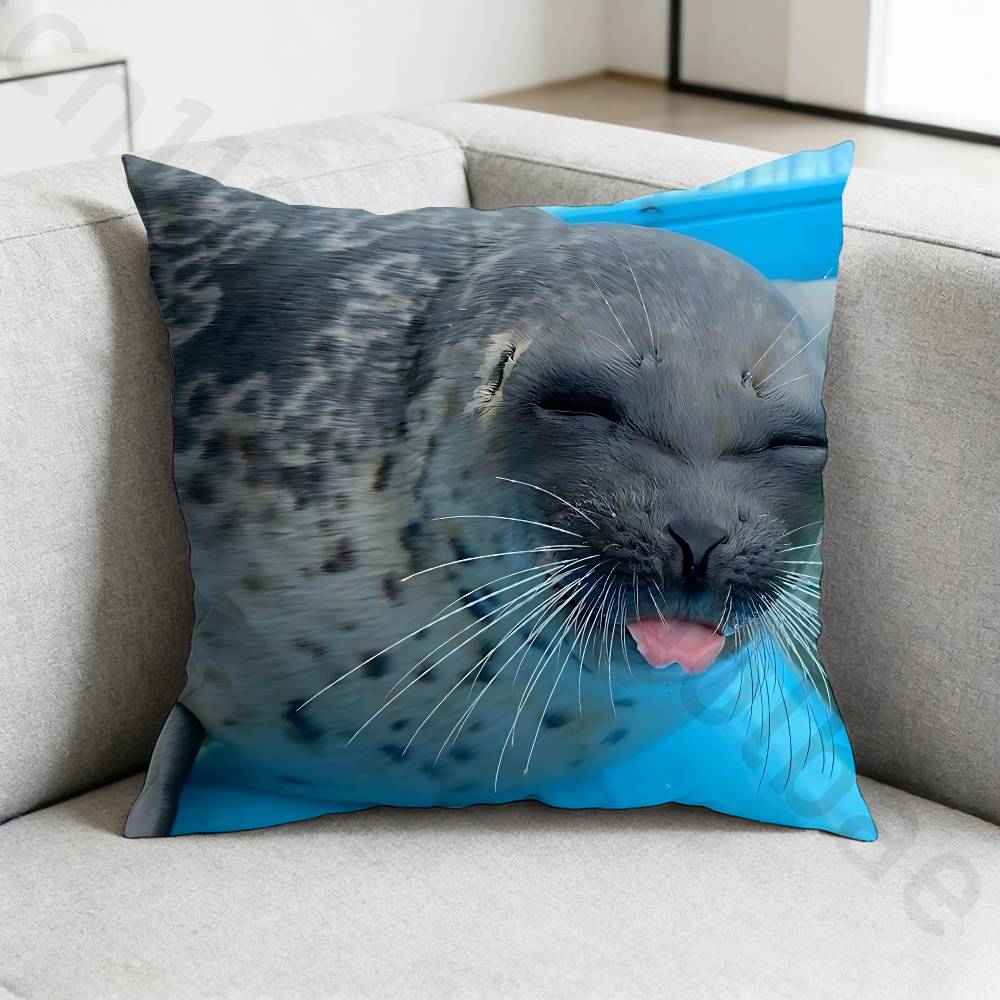 Seal Sea Cute pillow cover living room sofa cushion cover bedroom room bed pillow cover home decoration