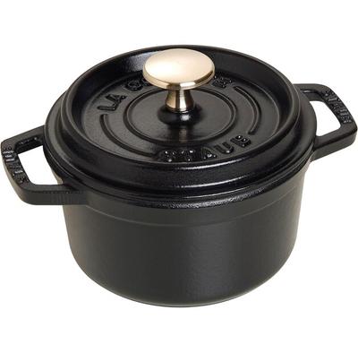 Кокотница Zwilling Staub, круглая, 14 см, чёрная, 800 мл (40509-476-0)