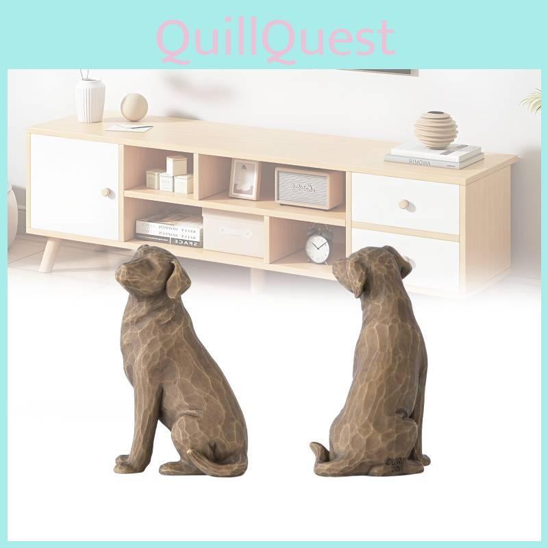 Love Tree Willow My Dog Dark Figurine Resin Multi Colour Desktop Ornament Toy