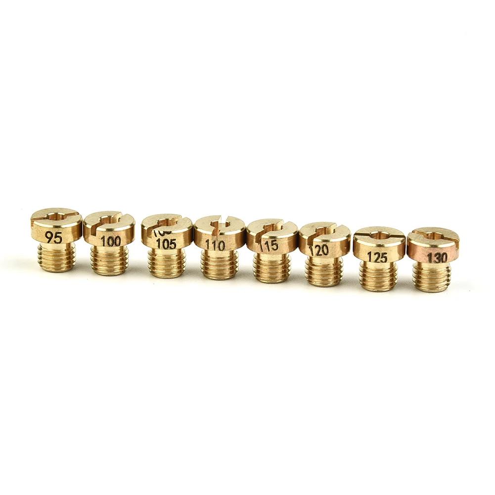15x Main Jet Set for Dellorto Carburetors M6 Size Tuning Kit with 60/65/70/75/80/85/90/95/100/105/110/115/120/125/130 Nozzles