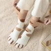 Middle Tube Coral Velvet Socks Thickened Sleep Socks  for Female Stay in the house