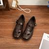 Виноградная мать интернет-знаменитость новые туфли Мэри Джейн женские носят высокое чувство полые нишевый дизайн ретро одинарные туфли женская мода