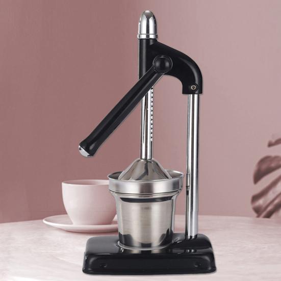 Manual Citrus Juicer Heavy Duty Stainless Steel Lemon Lime Press for Kitchen Bar Efficient Pulp-Free Juice Extractor