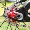 Single Speed Bicycles Chain Tensioner Bike Chain Adjuster Aluminum Alloy Bike Chain Fastener for Single Speed Bicycles