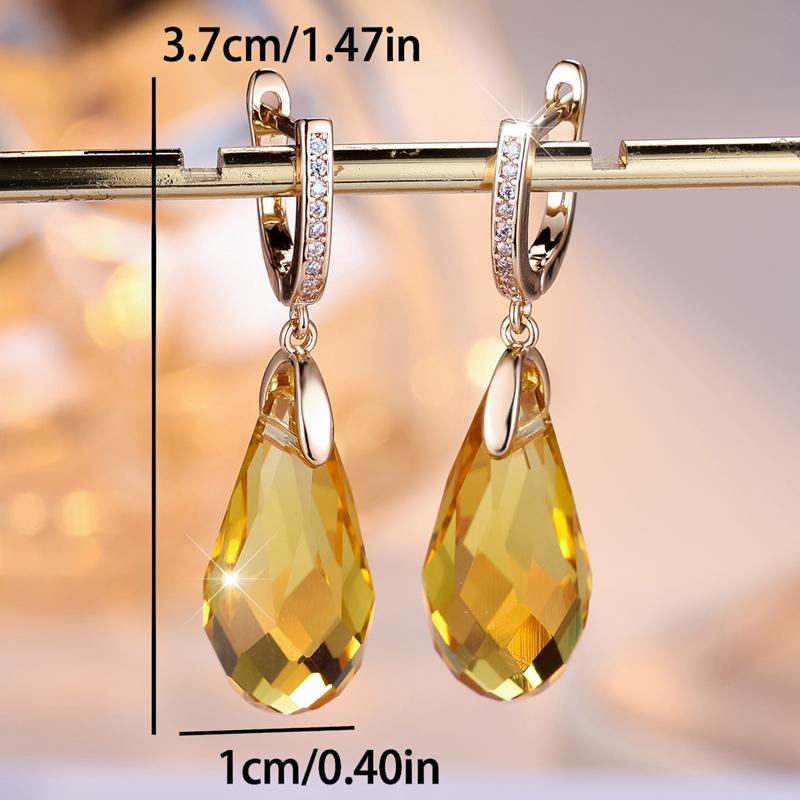 Шикарные серьги-капли, женские серьги с классическим английским замком