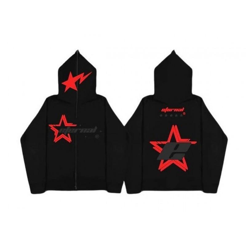 Mens Slim Fit Hooded Long Sleeve Sweatshirt With Letter Zipper Print Air Layer Fabric Casual Wear