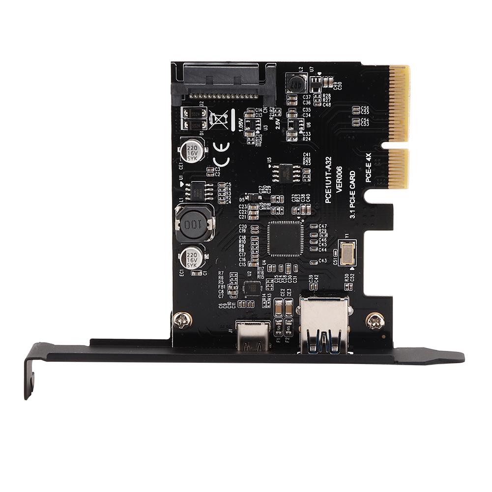 USB3.1 Expansion Card TYPE C TYPE A Desktop Expansion Card 10Gbps for Windows