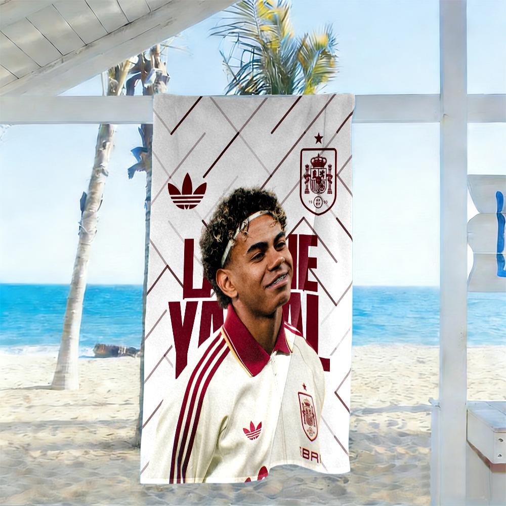 Yamal Lamine Gourcuff Fc Barcelona Beach Towel Super Soft & Absorbent Comfortable Lightweight
