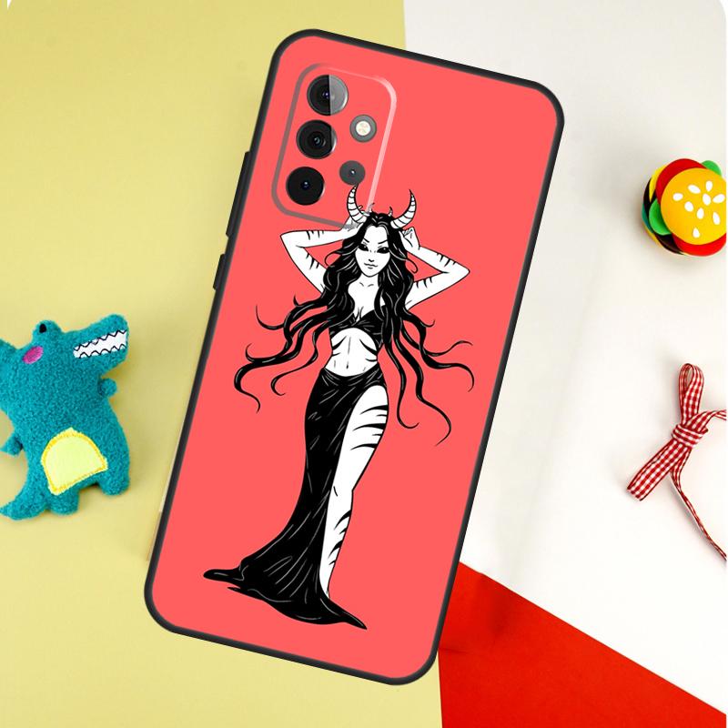 Чехол для телефона Devil Girl Woman для Samsung Galaxy A22 A32 A52 A54 A34 A14 A55 A35 A15 A53 A33 A13 A05 A06 A16