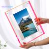 Фоторамка Яркая плавающая акриловая фоторамка-настольная настенная художественная рамка для галереи, украшения домашнего офиса